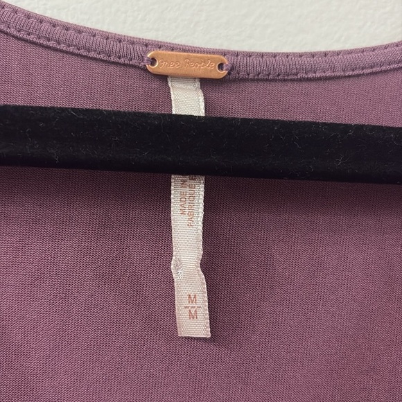 Free People Mauve Sleeveless mini dress - medium - cowl neck - pockets - Picture 2 of 6